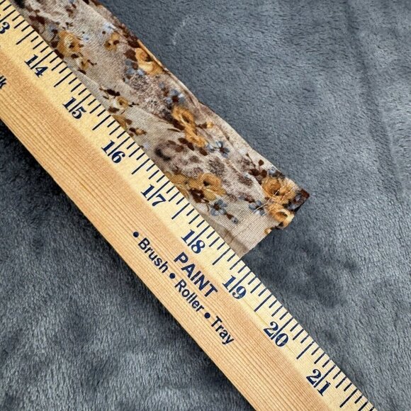 Vintage Y2K Forever 21 Lace-Up Front Sheer Blouse Boho Floral SZ Medium RARE - Picture 7 of 8